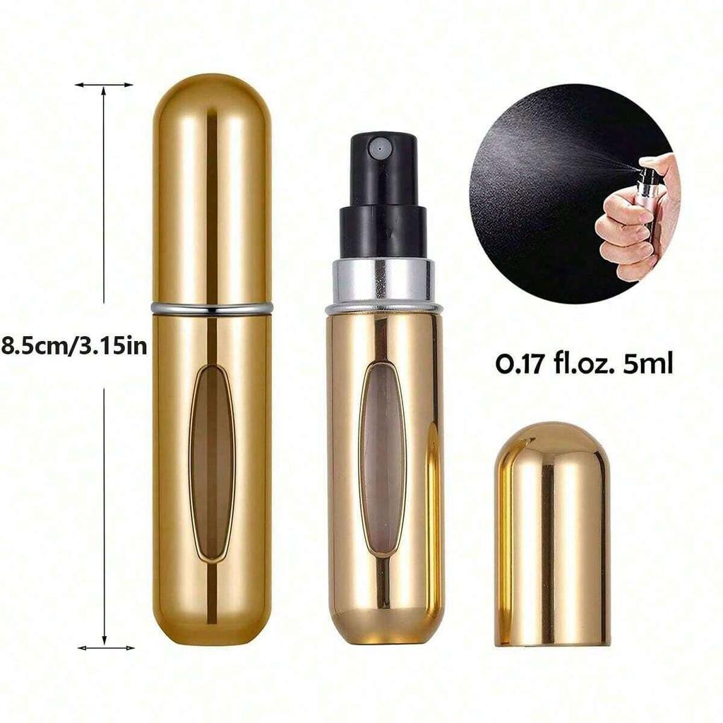 5ml Bottom Charge Perfume Refillable Bottle Liquid Container For Cosmetics Spray Bottling DispenserPressHead Portable Travel liu