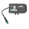 Electric Bike LED Power Display Panel Electric Bike Modification Display Meter with Waterproof 5P Male Plug for 22.2mm Handlebars 24V