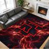 Rammstein Print Crystal Velvet Plush Rug Wear?Resistant Anti?Slip Floor Mat For Indoor Household Decoration