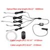 LED Car Opitcal Fiber Ambient Lighting Parts Auto 6/8 Meters Optical Fiber String RF Remote Atmosphere Lamp Decor