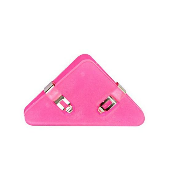 Japanese-Style Frosted Corner Clip for Student Test Papers – Anti-Curl, Transparent Triangular Design