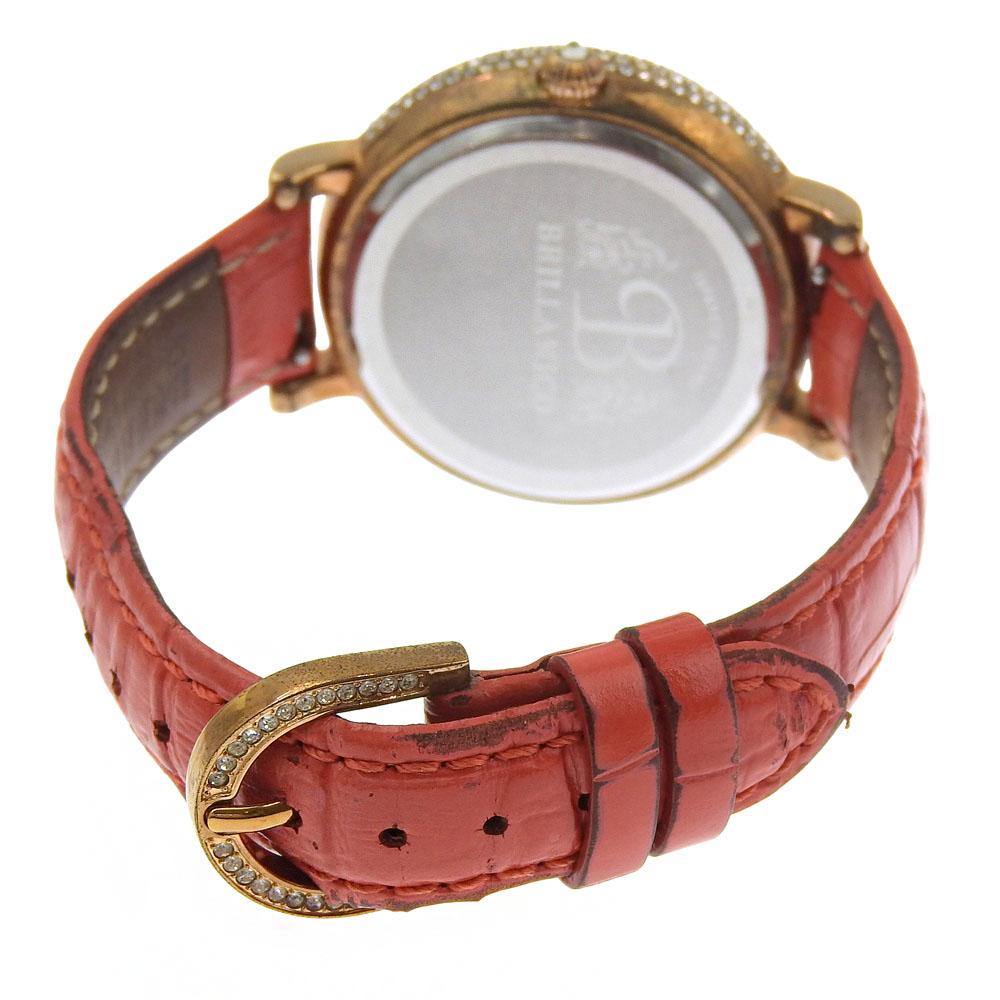 BRILLAMICO Lily 1.6" Watches Pink goldDial Plated Gold/Rhinestone Quartz Analog display mens Used