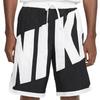 Nike Retro Large Logo Quick-Dry Casual Shorts Men Bottoms Black White AT3166-010