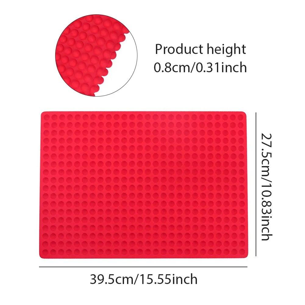 Mini-Silikonform mit 468 Mulden, rund, Schokoladenformen, Backen, halbkugelförmige Gummibonbonformen für kleine Gelee-Kekse