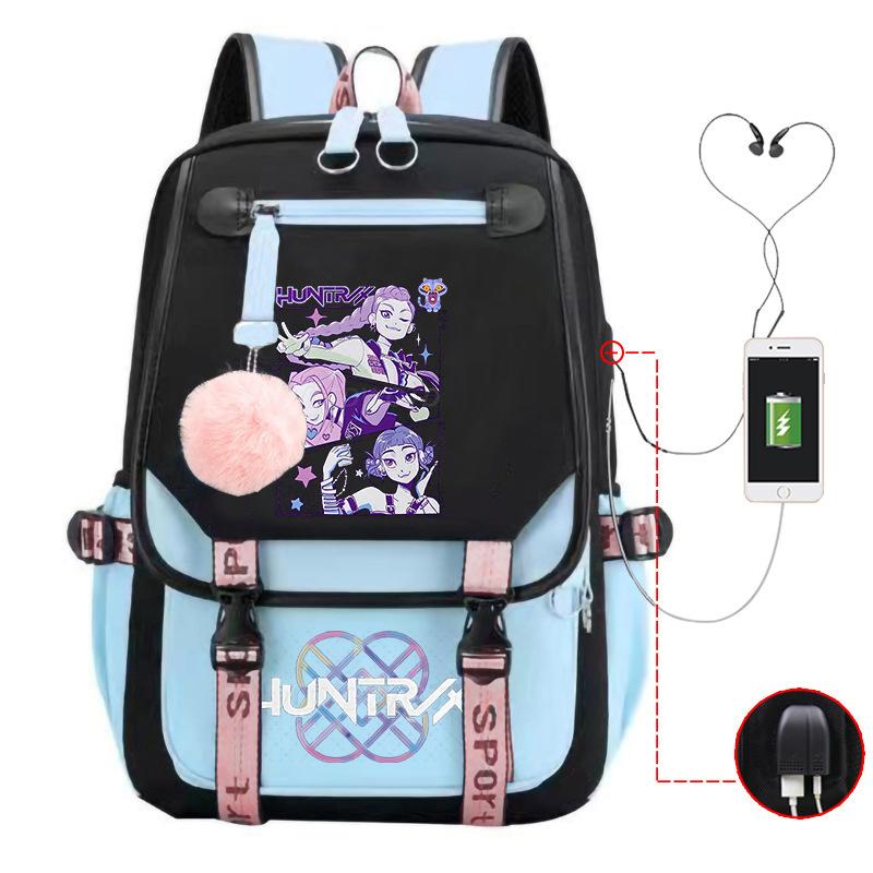 Witch Hunter Animation Cartoon Printed School Bag Large Capacity Junior High School Student Backpack