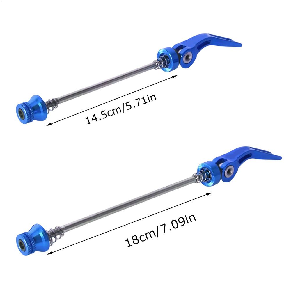 1 Pair Bicycle Skewers Mountain Bike Ultralights Aluminum Alloy Quick Release Skewers High-strength Hub Quick Release Tool