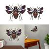 Metal Beetles Wall Art Colorful Bees Sign Wall Hangings Decor for Garden Yard