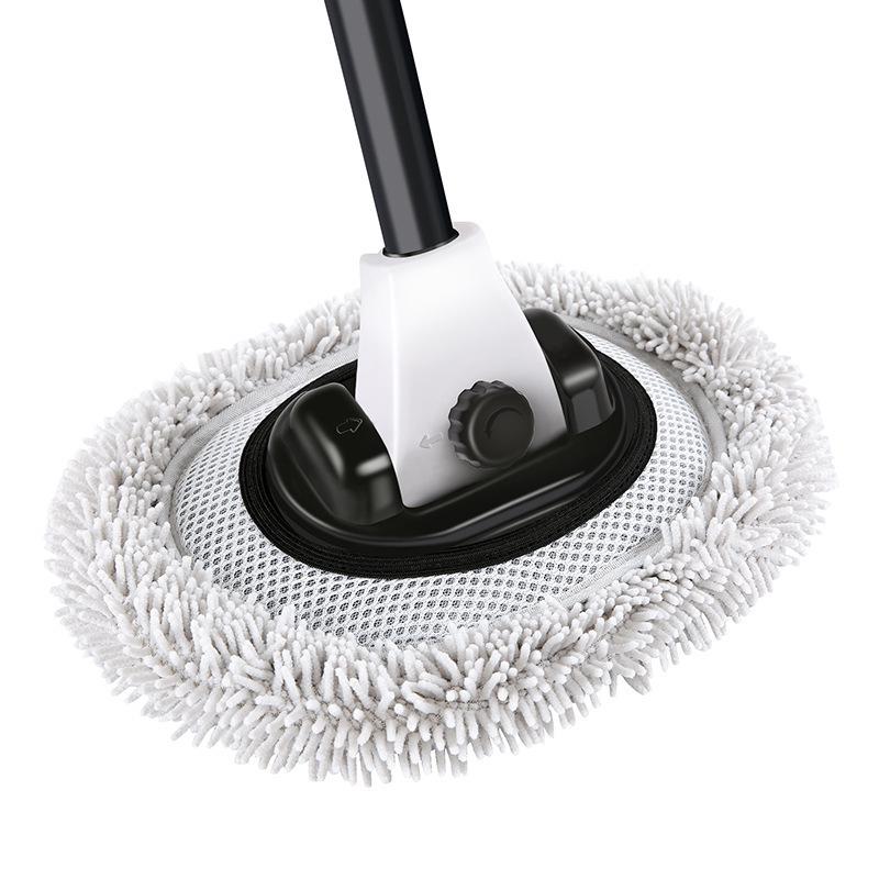 Retractable Chenille Car Wash Mop with Soft Bristles and Telescopic Handle