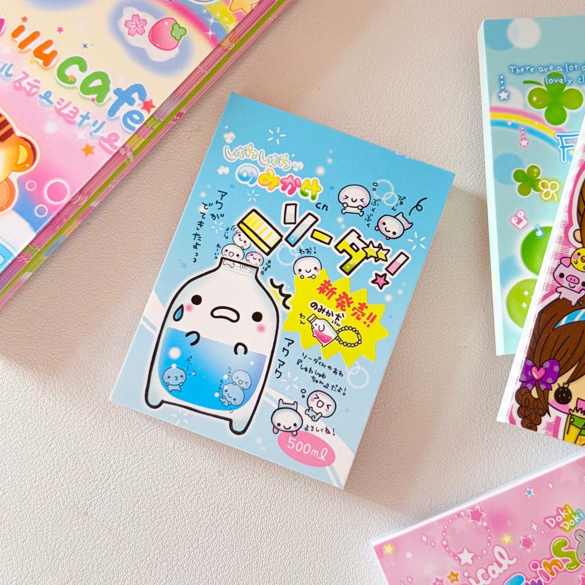 

70pcs Cute Showa Ancient Early Style Memo Book Non Sticky Notebook Material Base Memo Paper Student Office