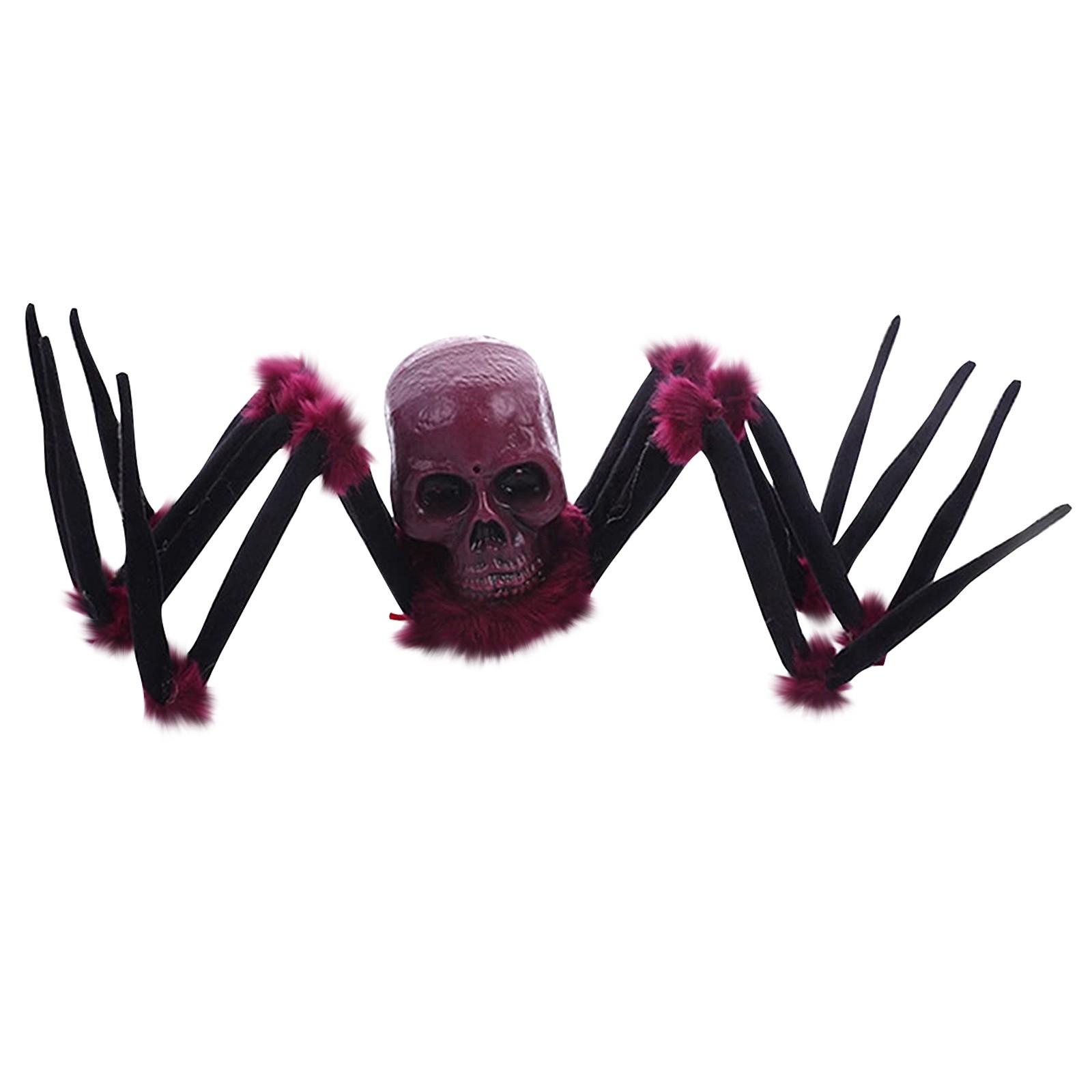 

Хэллоуин Украшение Ужас, Хэллоуин Гигантский Паук Украшение Со Светящимися Глазами, Ползающий, Со Звуковыми Эффектами, Подходит Для Внутри и Снаружи One Size красный