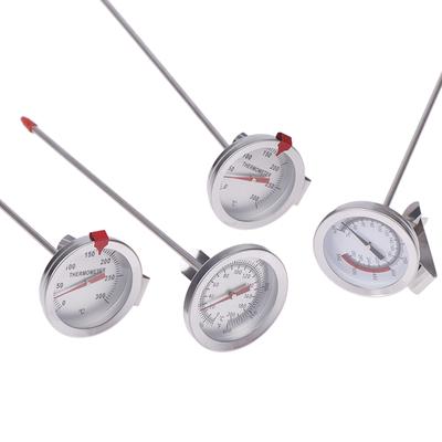 1PC Kitchen Tools Probe Thermometer Milk Coffee Food Meat Gauge Stainless Steel Cooking Temperature Meter