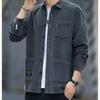 Men's Loose Casual Long-sleeved Shirt Jacket.