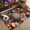 Custom Labubu Mat Personalized Name, Polyester Washable Indoor Entryway Rug, Gift for Christmas, Easter, Thanksgiving Day