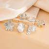 Fashionable Adjustable Flower Rings Set With Stylish Pearls Highlight Accessory for Women’s Everyday And Party Looks