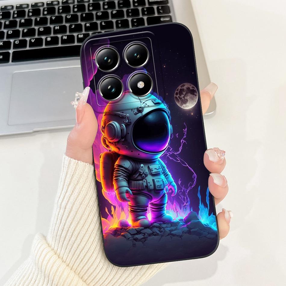 Cartoon Case For Xiaomi 14T Pro / 14T 5G Lens Protective Jelly Soft Silicone Cover For Xiaomi Mi14T 14TPro Phone Cases