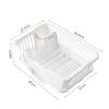 Dish Drying Rack Kitchen Utensils Drainer Rack with Drain Board Countertop Dinnerware Organizer Kitchen Storage Rack Tools