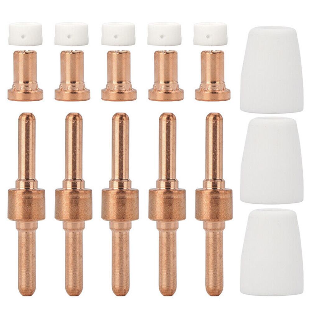 For PT-31 Plasma Torch Consumables 18Pcs/set Plasma Cutter Consumables Kit For PT-31 LG-40 Electrode Tip Shield Cap Gas