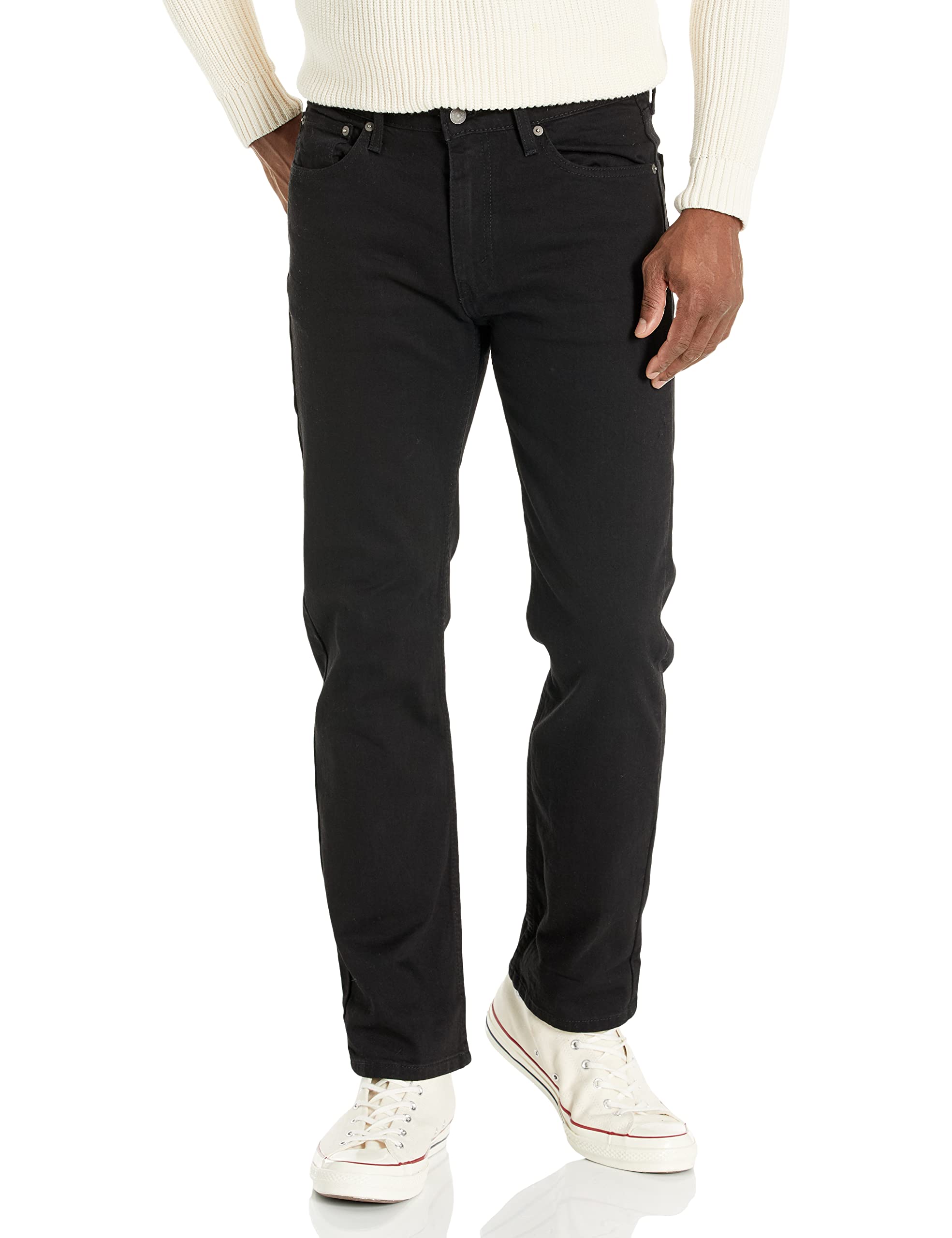 Levi s Men s 514 Straight Fit Stretch Jeans 34W x 30L black