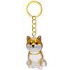 Cute Dog Shape Portable Pet Hair Collector Keychain For Dog Cats Owners Furs Storage Box Memorial Keepsakes Bag Charm