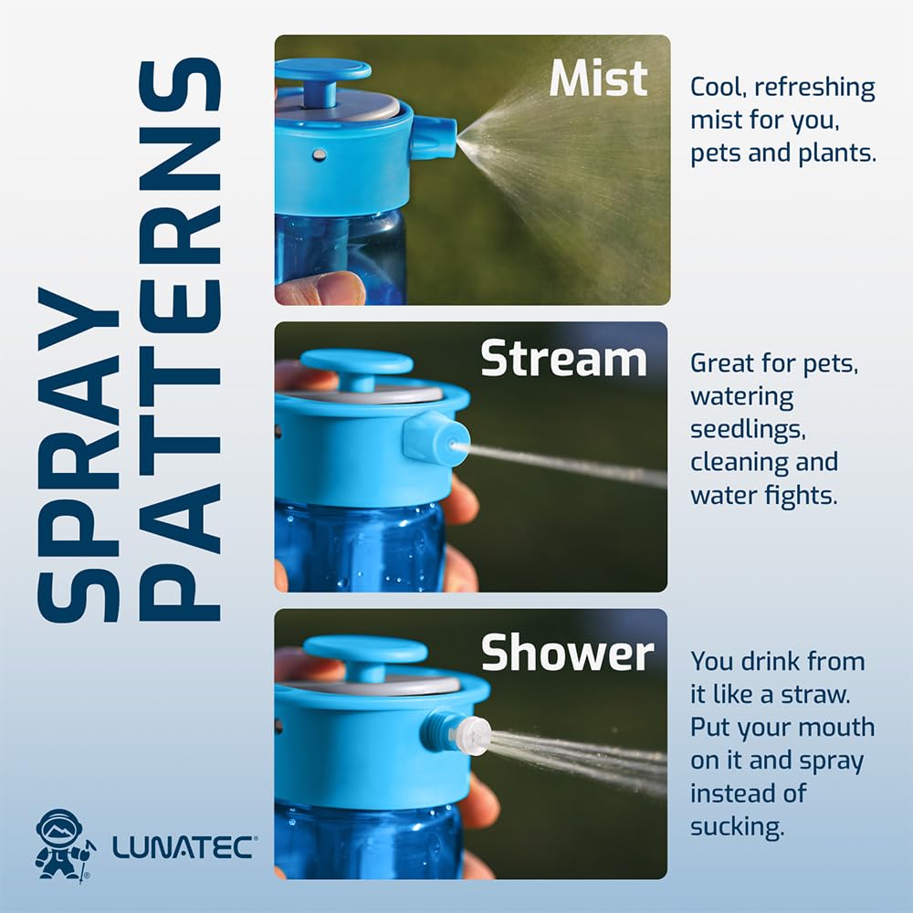 Lunatec Aquabot Clear 750ml Water Bottle for Outdoor Camping Multi-Purpose (LTA1050000)