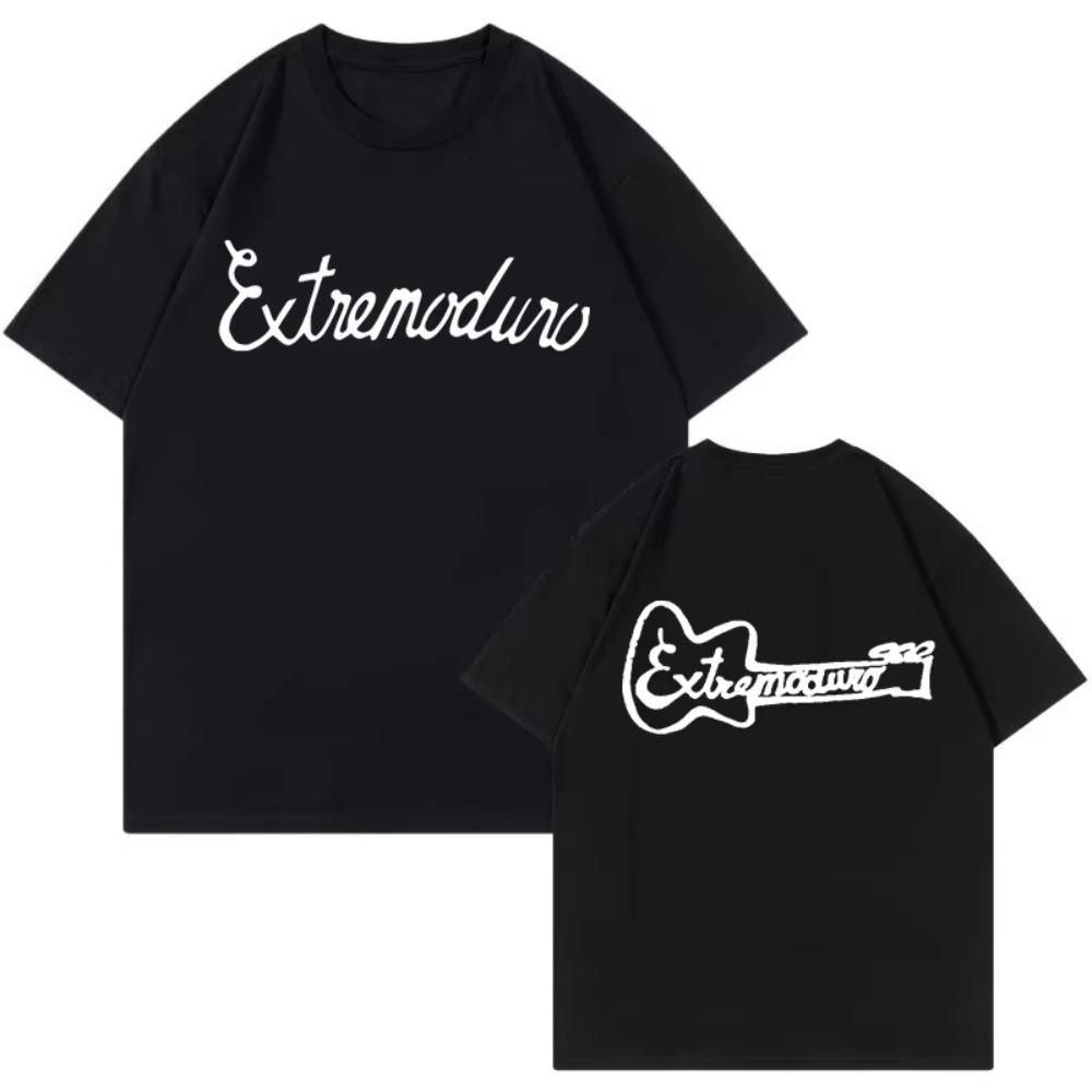 Unisex Fashion Rock Band Extremoduro Print Short Sleeve T Shirt Men Women Graphic Vintage TShirts Y2k Hip Hop Tees Tops Clothes
