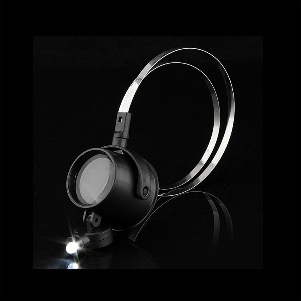 LED Bands Steel Eye Magnifying Glass Watch 15X Watchmakers Loupe Magnifier Circuit Jewelers