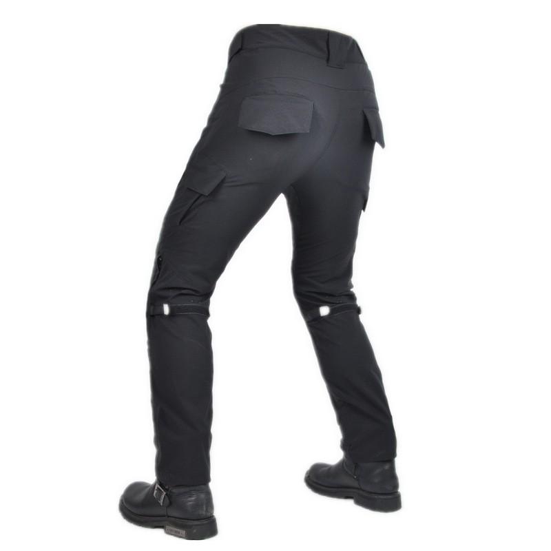 Mens Motorcycle Riding Pants With CE-Level Impact Protection Breathable Mesh Ventilation High-Waist Elastic Fit