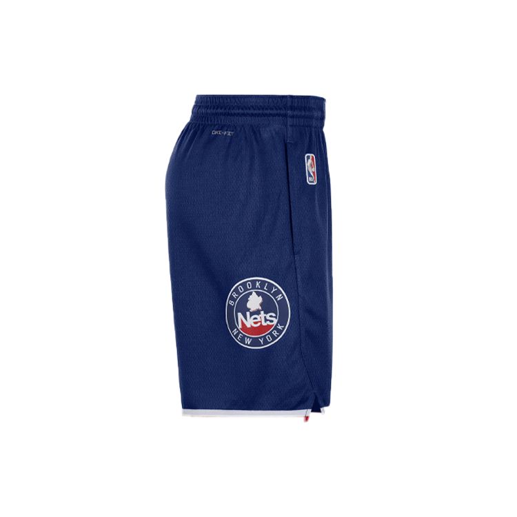Nike NBA Brooklyn Nets City Edition 75th Anniversary Swingman Shorts Game Royal/Gym Red/White Men Streetwear DB4126-492