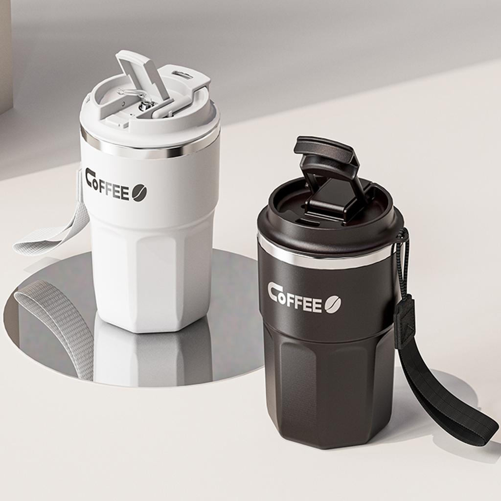 304 Stainless Steel Insulated Water Cup Double-Walled Drinking Cup Travel Portable Anti Scalding Milk Coffee Cup