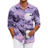 Men's Loose-fitting Casual Button-down Long-sleeved Shirt