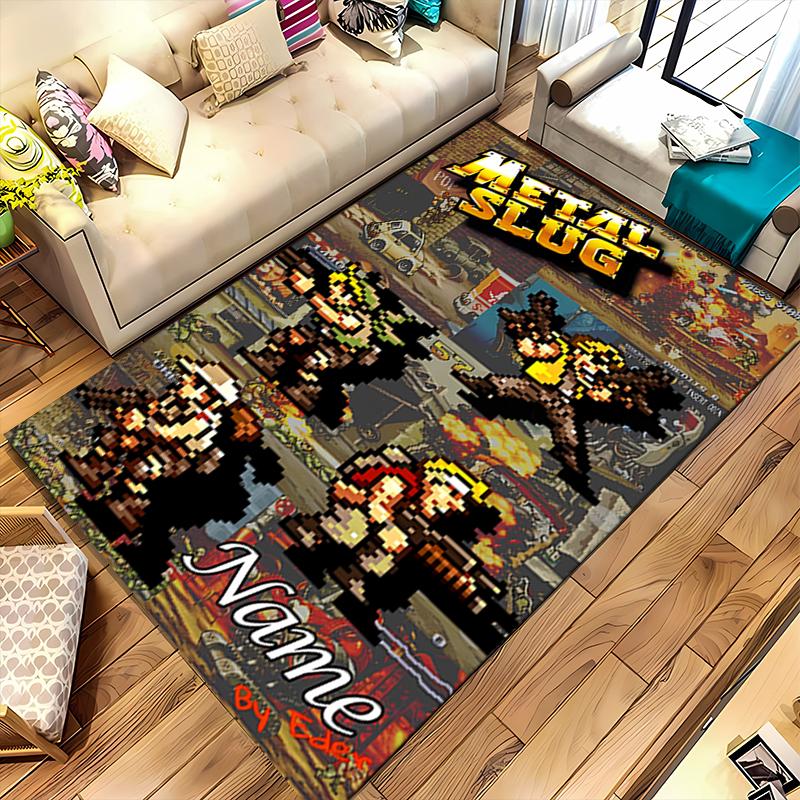 Custom Personalization Metal Slug Area Rug - Perfect For Kitchen, Bathroom,Laundry Room Decor Large Size Available,Gift All Seasons
