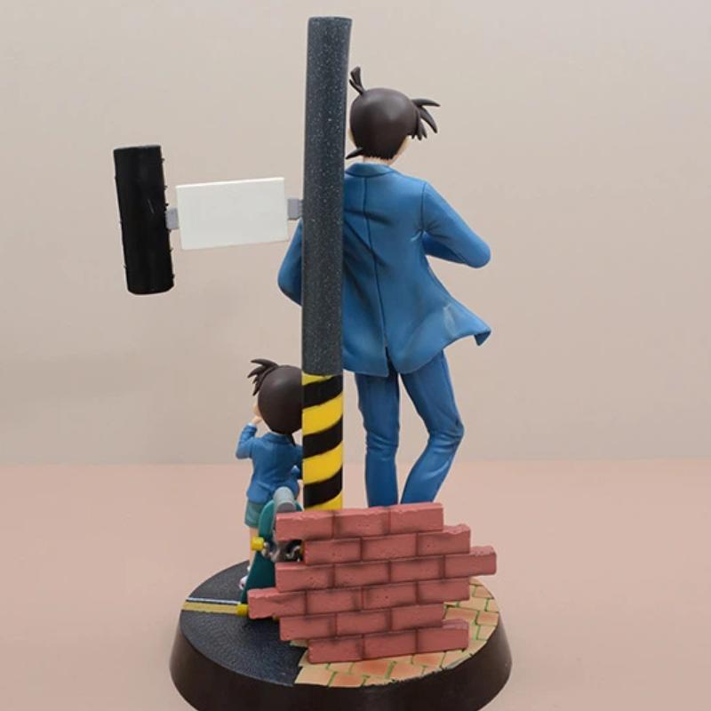 Statue Figure Model Detective Conan Gk Prize Kudo Shinichi Edogawa Interchangeable Head Anime Beika Chou Scene Collectible Poseable Articulated Scale