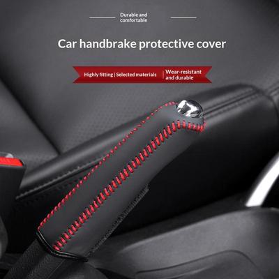 Auto Kunstleder Handbremshebel Abdeckung Schutzhülle Handbremse Schutz Auto Innenzubehör