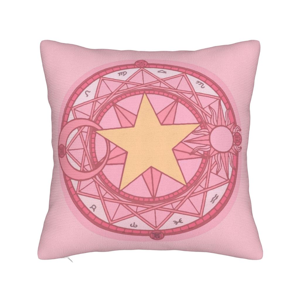Cardcaptor Sakura Flower Pillowcase Polyester Cushion Cover Decoration Anime Cartoon Pillow Case Cover Home Wholesale 45*45cm
