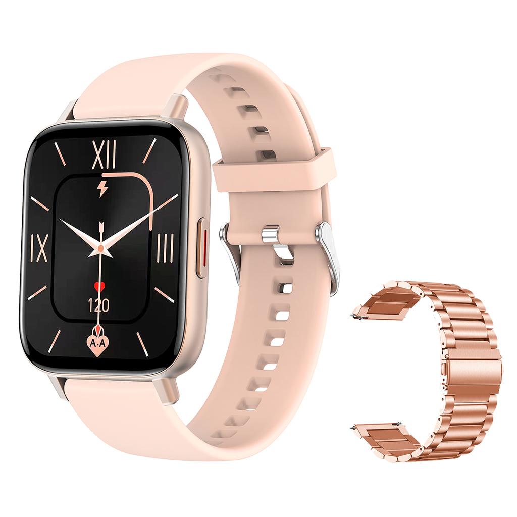 1.69 Inch Blue Tooth Call Smart Watch Blood Pressure Oxygen Monitor Diy Dials Heartrate Tracker Smartwatch Women Men Pk P8