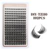 Diy Segmented Single Tuft Of False Eyelashes 8-18Mm Eyelashes Dd Curl Dense Curl