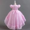 Children's Princess Dress Rose Flower Girl Wedding Dress Trailing Dress June 1 Children's Performance Dress  Little Girl's Favourite Dress Dresses