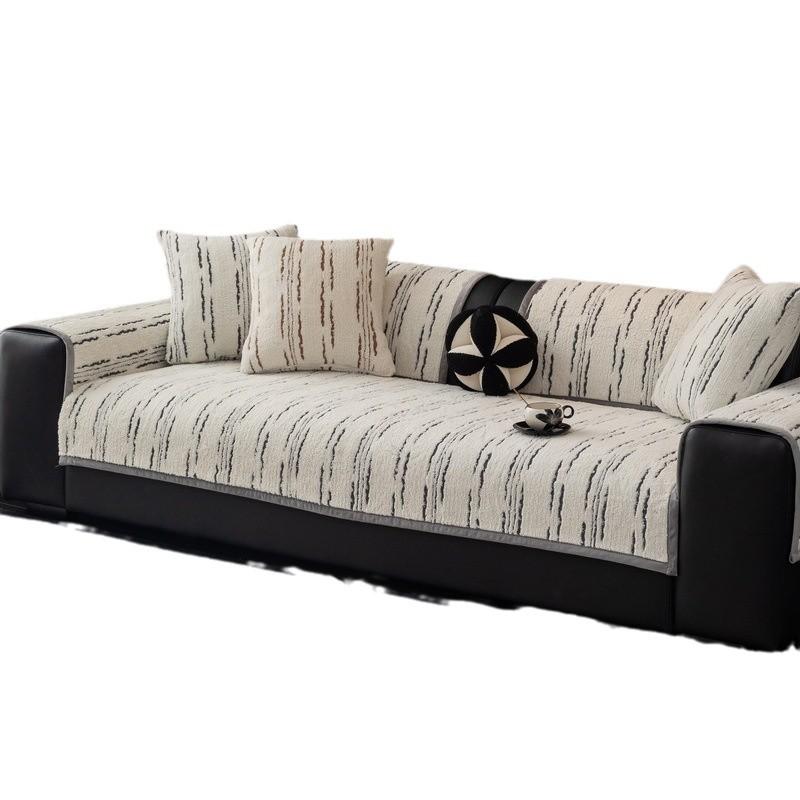 Winter Thickened Plush Sofa Cushion  New Simple Wind Light Luxury Non-Slip Seat Cushion Sofa Cover Cover Cloth
