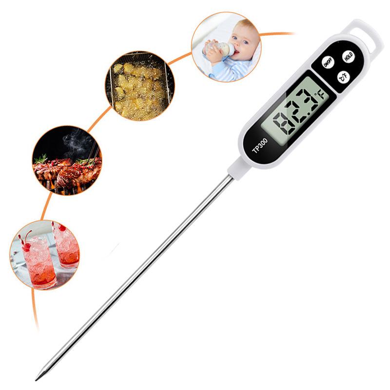 Digital Probe Food Thermometer for Kitchen Baking BBQ Coffee Milk with Instant Read