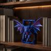 Gothic Desktop Book Organizer Flying Dragon Bookend, 3D Printed PLA Fantasy Decorative Stand, Style Supports Heavy Duty Shelf for Office And