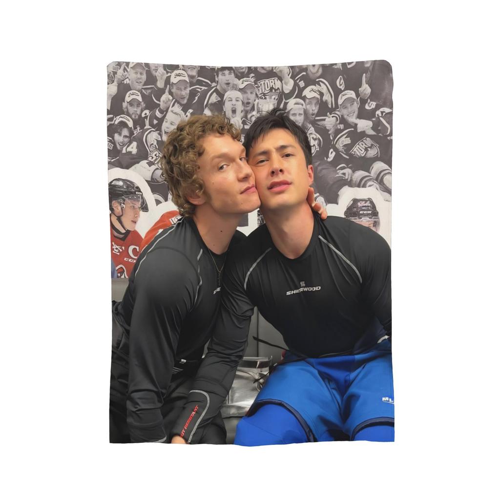 Heated Rivalry Blanket Hollanov 81 24 Flannel Novelty Warm Throw Blanket for Home Winter,