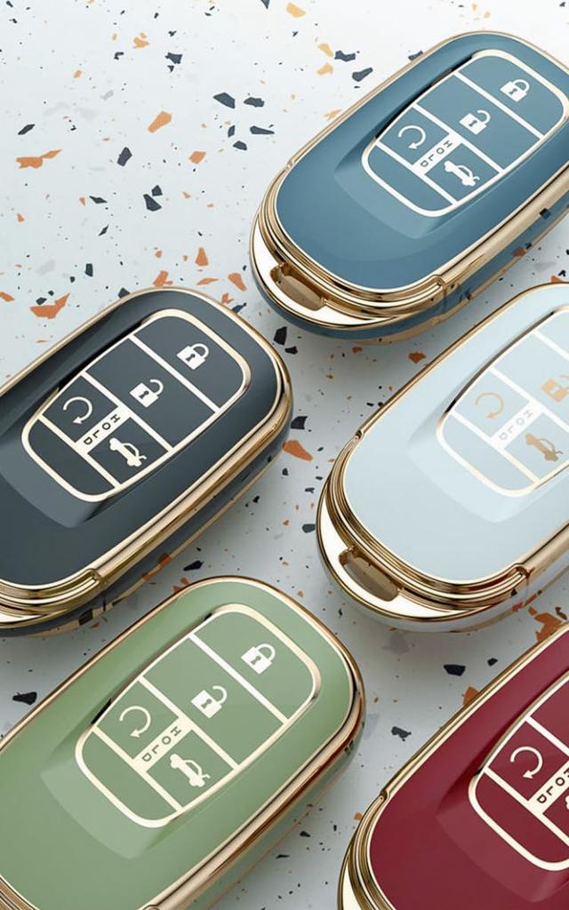 [KUNIO] Honda Smart Key Case, Key Cover, Key Holder, Fits HONDA Fit, Odyssey, Step
