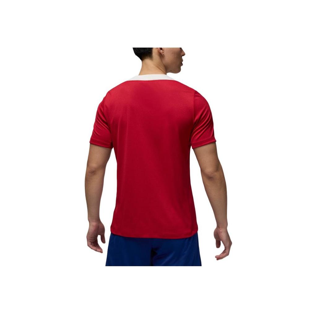 Jordan Paris Saint-Germain Strike Air Dri-FIT Fashion Comfortable Versatile Short Sleeve Football Shirt Men tops Red HJ3389-660