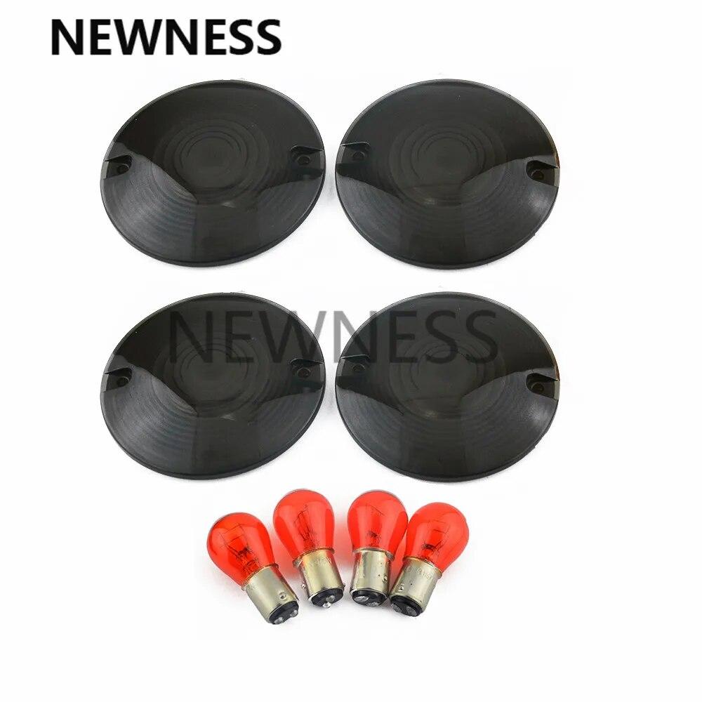 Turn Signal Light Lens Cover & Bulb for Harley Touring Road King Road King VRSC Motorcycle 1995-2006 Electra Glide Ultra Classic