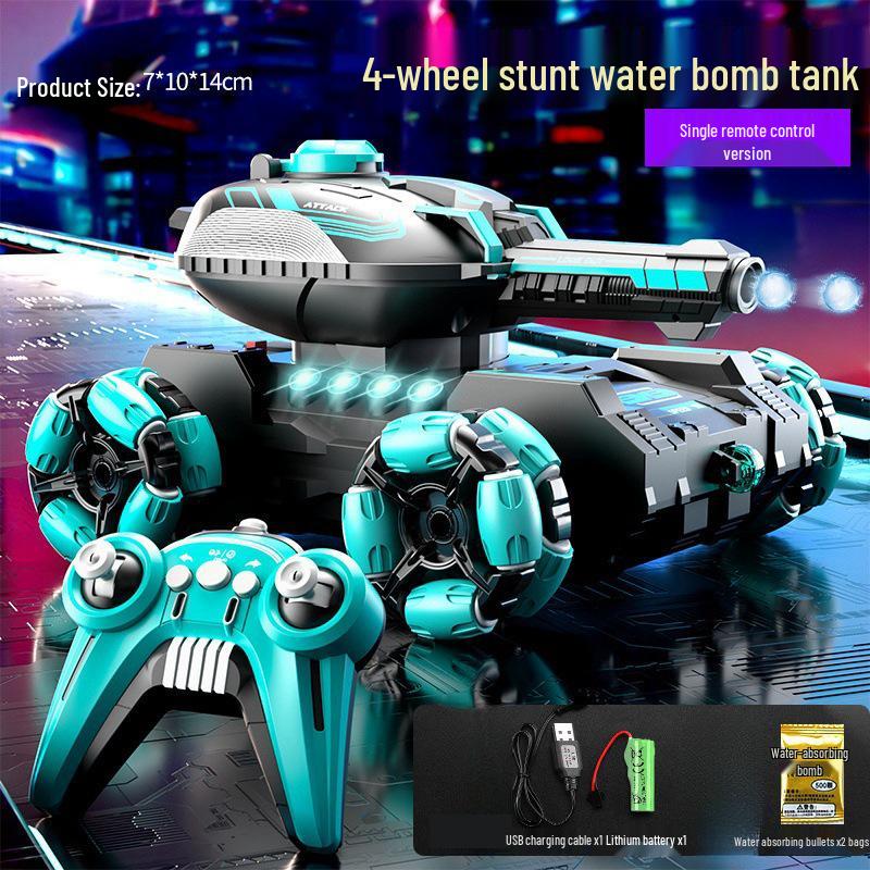Tanc de cascadorii off-road cu telecomandă, cu detectare prin gesturi și cățărare cu șase roți