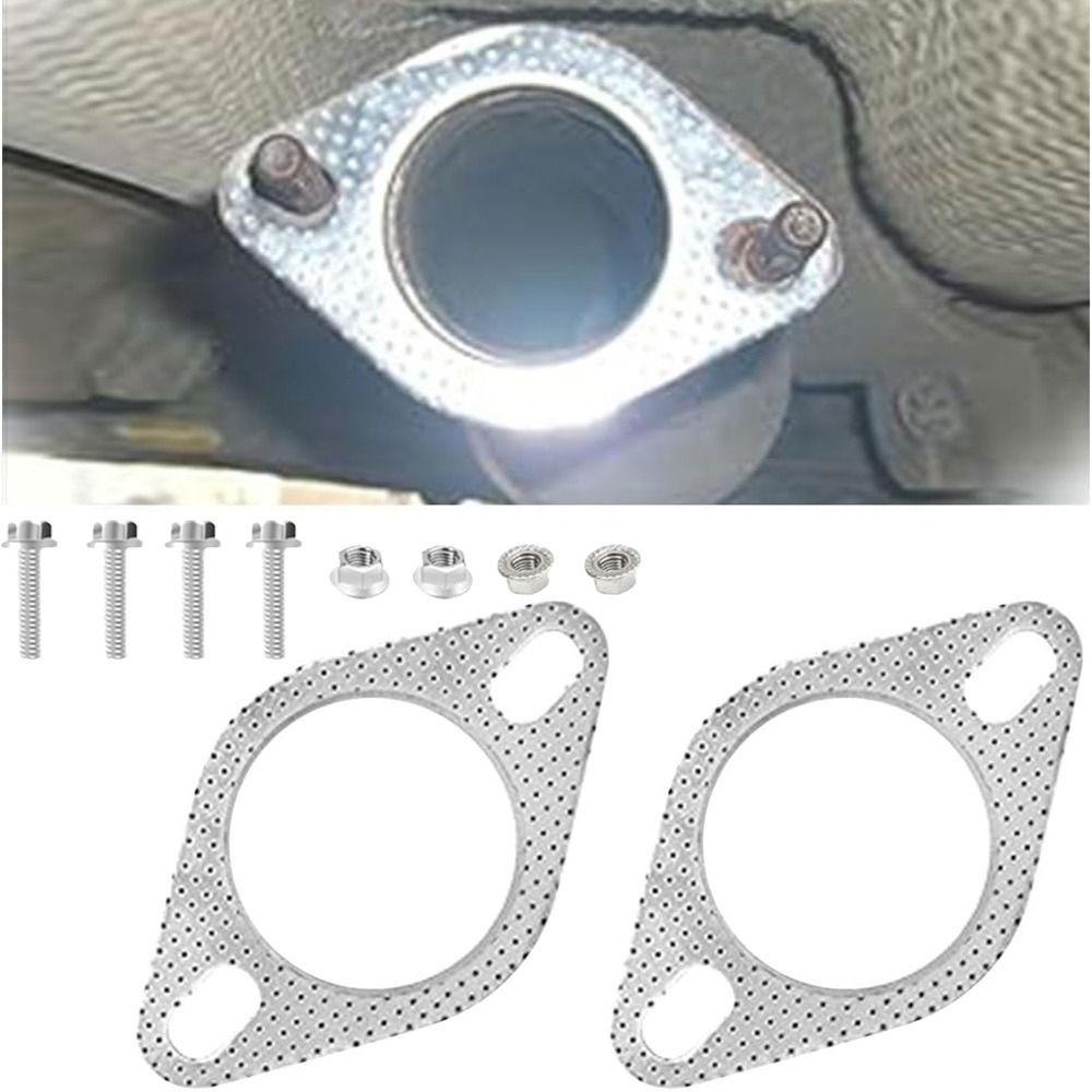 with Bolts Muffler Graphite Gasket Catalytic Converter Gasket  Auto Accessories