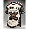 Men'S T-Shirt Men'S Buffalo Soldiers Group Graphic Short Sleeve T-Shirt