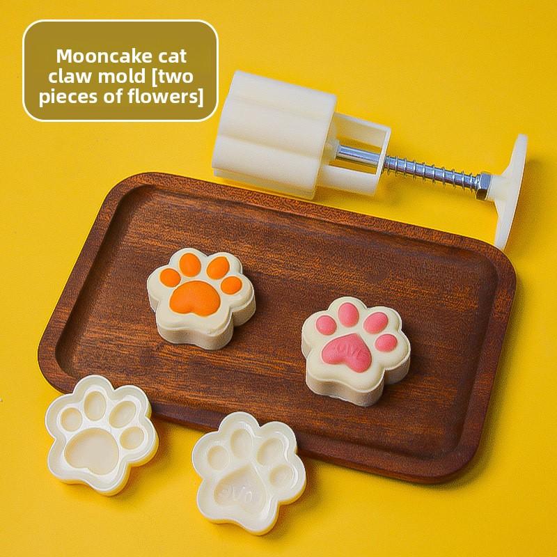 New Mid-Autumn Festival Ice Skin Mooncake Molds, Hand-pressed Embossed Mung Bean Cake Molds, and Household Baking Pastry Molds