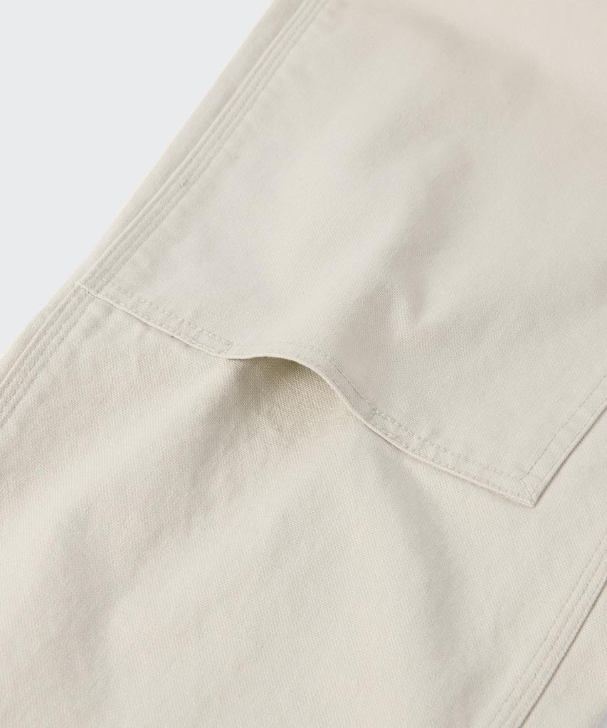 Musinsa Standard Canvas Regular Fit Double Knee Carpenter Pants [Cream]