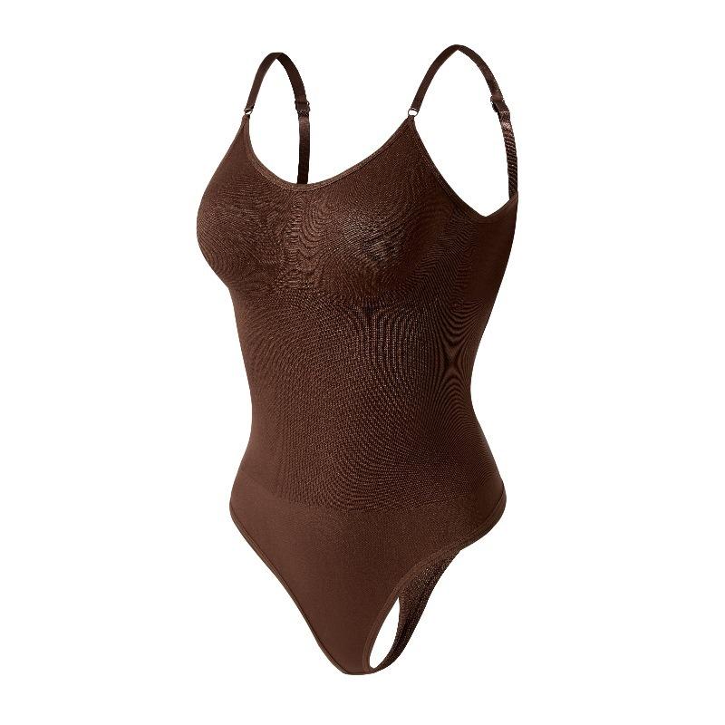 Plus Size Women Backless Shaping Bodysuit Tummy Control Open Crotch Waist Shapewear